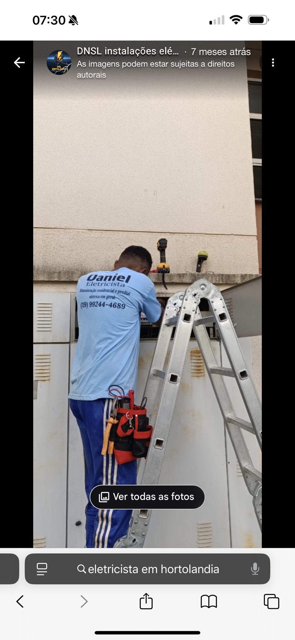 Serviço de eletricista profissional